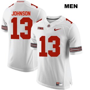 Men's NCAA Ohio State Buckeyes Tyreke Johnson #13 College Stitched Authentic Nike White Football Jersey BT20H23RH